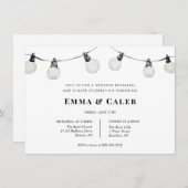 ストリングライツ結婚リハーサルディナー招待状 招待状 (正面/裏面)