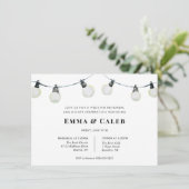 ストリングライツ結婚リハーサルディナー招待状 招待状 (スタンド正面)