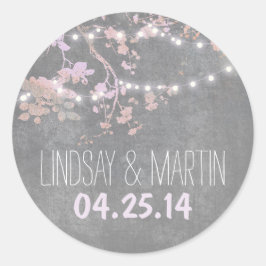 ストリングライトかわいいファンシー結婚式用シール ラウンドシール