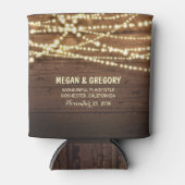 ストリングライトとバーンウッド素朴 缶クーラー (正面)