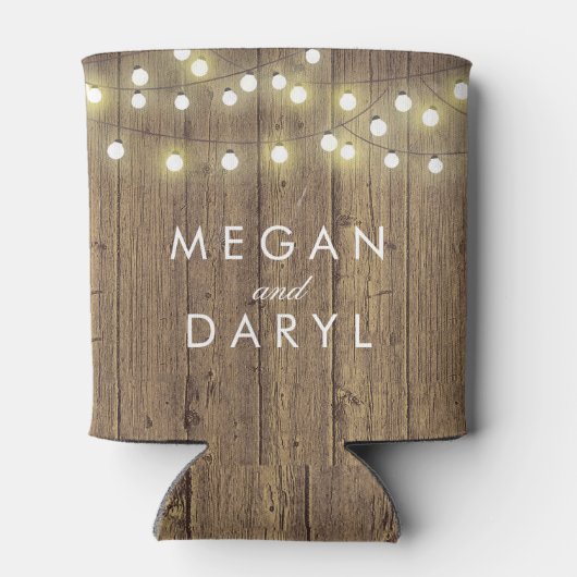 ストリングライトとバーンウッド結婚ズ 缶クーラー (裏面)