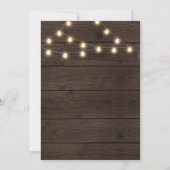 ストリングライトとバーンダブリュ I DO BBQ 招待状 (裏面)