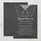 ストリングライトと黒板 | 結婚式前夜パーティーの招待状 招待状 (正面/裏面)