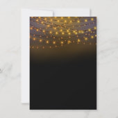 ストリングライトのバーベキュー 承諾の招待状 招待状 (裏面)