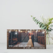 ストリングライトの写真 結婚しました ご案内 セーブザデート (スタンド正面)