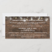 ストリングライトの写真 結婚しました ご案内 セーブザデート (裏面)