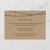 ストリングライトの詳細情報カード エンクロージャーカード (正面)