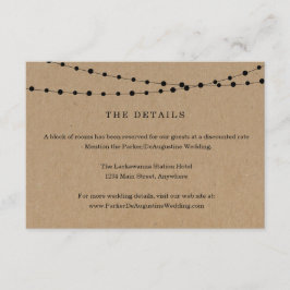 ストリングライトの詳細情報カード エンクロージャーカード