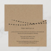 ストリングライトの詳細情報 封筒カード エンクロージャーカード (正面/裏面)