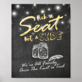 ストリングライトはサイドサインではなくシ結婚ートを選ぶ ポスター (正面)