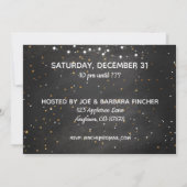 ストリングライトを使った新年のお祝い 招待状 (裏面)