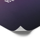 ストリングライトイン夕べスカイブライダルシャワーへようこそ ポスター (角)