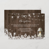 ストリングライトウィンターウェディング披露宴詳細 エンクロージャーカード (正面/裏面)