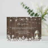 ストリングライトウィンターウェディング披露宴詳細 エンクロージャーカード (スタンド正面)