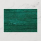 ストリングライトエメラルドグリーン結婚ズ詳細 エンクロージャーカード (裏面)