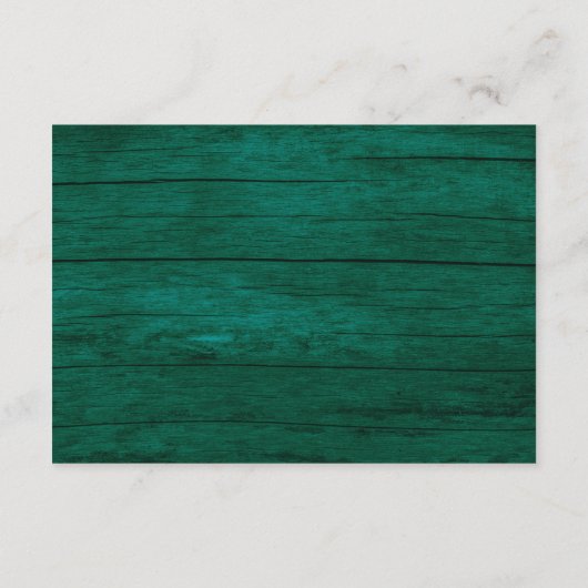 ストリングライトエメラルドグリーン結婚ズ詳細 エンクロージャーカード (裏面)