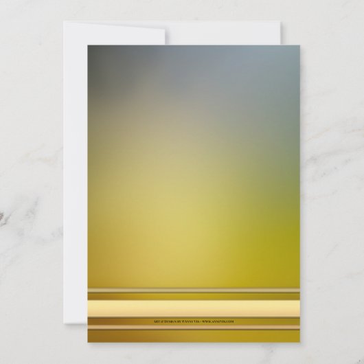 ストリングライトエンチャントフォレストブライダルシャワー 招待状 (裏面)