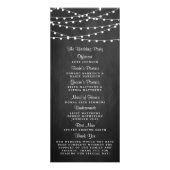 ストリングライトオンシャルボード結婚式 プログラム (裏面)