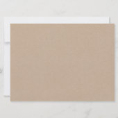 ストリングライトクラフト、宿泊施設の囲まれたカード 招待状 (裏面)