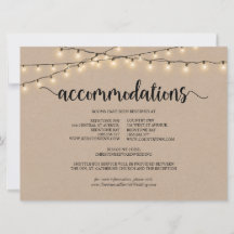 ストリングライトクラフト、宿泊施設の囲まれたカード