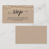 ストリングライトクラフト、RSVP応答エンクロージャカード エンクロージャーカード (正面/裏面)