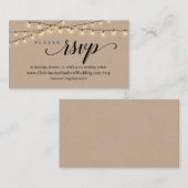 ストリングライトクラフト、RSVP応答エンクロージャカード エンクロージャーカード (正面/裏面)