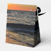 ストリングライトサンセットビーチ結婚式優先ボックス フェイバーボックス (裏面サイド)