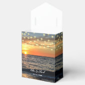 ストリングライトサンセットビーチ結婚式優先ボックス フェイバーボックス (オープン)