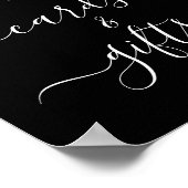 ストリングライトシャワーカード&ギフトペデスタルサイン ポスター (角)