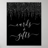ストリングライトシャワーカード&ギフトペデスタルサイン ポスター (正面)