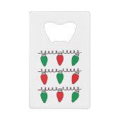 ストリングライトスケッチクリスマスライトバルブスケッチ クレジットカード栓抜き (正面)