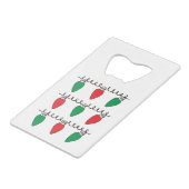 ストリングライトスケッチクリスマスライトバルブスケッチ クレジットカード栓抜き (正面アングル)