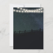 ストリングライトスターズ樺の木ツリー結婚式招待状 招待状 (裏面)