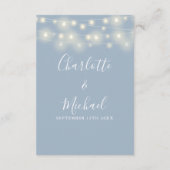 ストリングライトダスティブルー結婚ズ詳細 エンクロージャーカード (裏面)