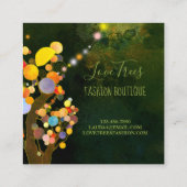 ストリングライトツリービジネスモノグラム スクエア名刺 (裏面)