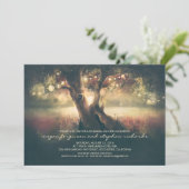 ストリングライトツリー – 彫刻ハートリハーサルディナー 招待状 (スタンド正面)