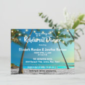 ストリングライトトロピカルビーチリハーサルディナー 招待状 (スタンド正面)