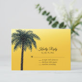 ストリングライトパームツリーゴールデンRSVP 出欠カード (スタンド正面)