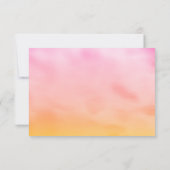 ストリングライトパームツリーサンライズRSVP 出欠カード (裏面)