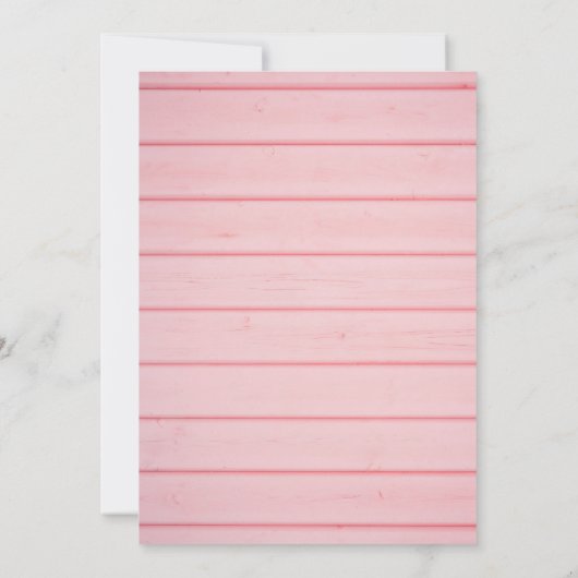 ストリングライトピンクの木の最初の聖餐式 招待状 (裏面)