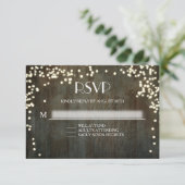 ストリングライトファームバーンウッ素朴ドRSVP応答 出欠カード (スタンド正面)