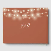 ストリングライトフローラテラコッタ結婚ズ ゲストブック (裏面)