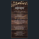 ストリングライトブラウンクラフト結婚のエロペメントディナー メニュー<br><div class="desc">Brown Kraft、モダンString LightsのElopementディ結婚ナーカード。簡単カスタマイズとあなたのニーズにパーソナライズし、ディナーゲストは、これらの完璧なディナーメニューを見て興奮スタイリッシュする。</div>