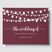 ストリングライトブルゴーニュ書結婚道 ゲストブック (正面)