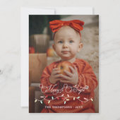 ストリングライトメリー明るいクリスマスの大写真 シーズンカード (正面)