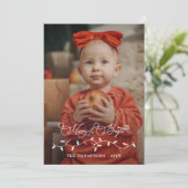 ストリングライトメリー明るいクリスマスの大写真 シーズンカード (スタンド正面)