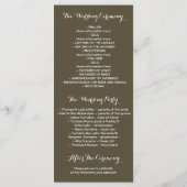 ストリングライトモスツリーブランチ結婚式 プログラム (裏面)