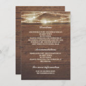 ストリングライトルスティウッド結婚ズ詳細 エンクロージャーカード (正面/裏面)