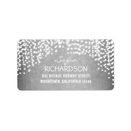 ストリングライトヴィンテージ結婚式住所 シール