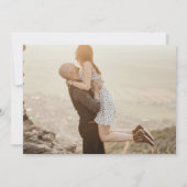 ストリングライト付きバーンラフター写真結婚ズ 招待状 (裏面)